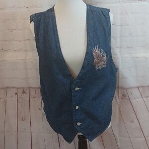 FLD  Y2K  Bike Week Daytona Beach Denim  Vest XL
